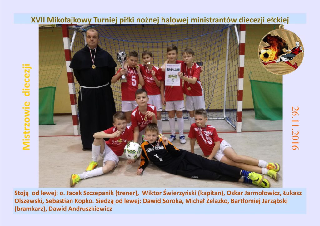 Halowa piłka. Franciszkanie mistrzami diecezji ełckiej